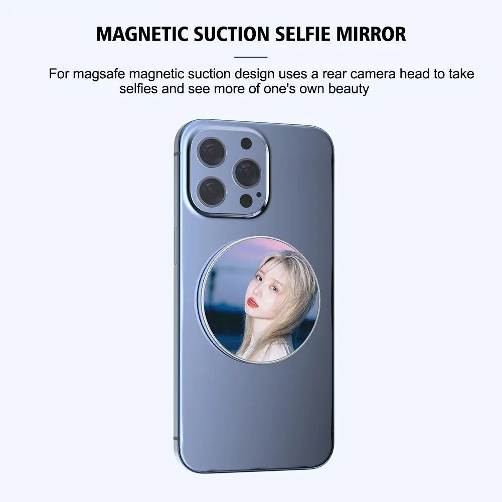 Smartphone Beauty Mirror – Magnetic Convex for Video