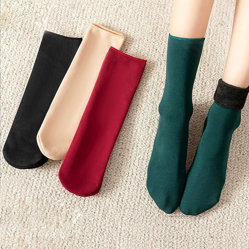Warm Winter Socks Short Velvet Floor Socks For Home & Boots