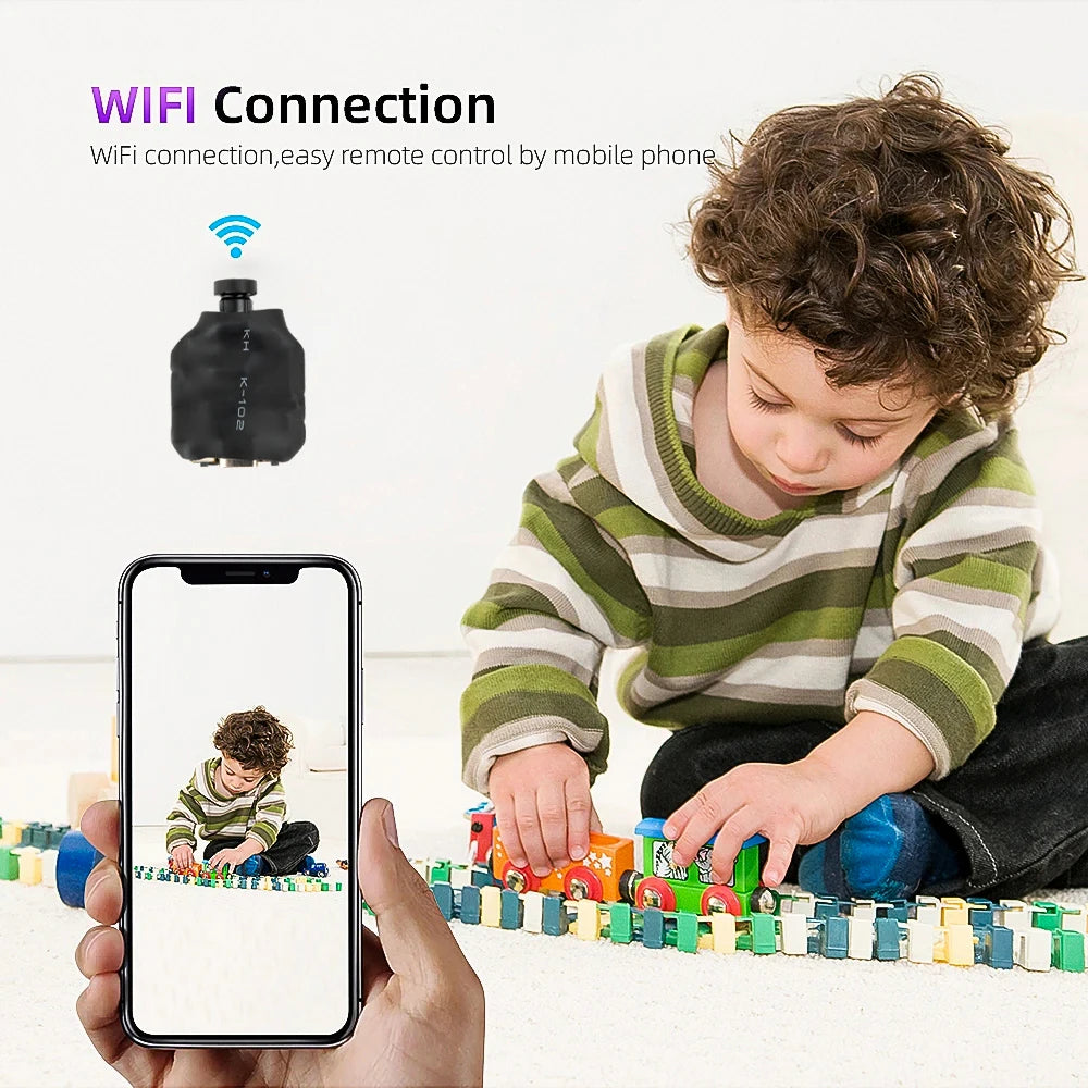 Mini HD IP Camera – 120° Wide Angle WiFi Security Motion