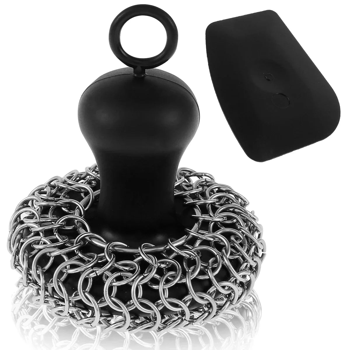 Cast Iron Cleaner Chainmail Scrubber – Grill Cleaning Tool