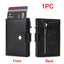 Anti-Theft RFID Card Holder – Slim Aluminum Wallet with AirTag Slot