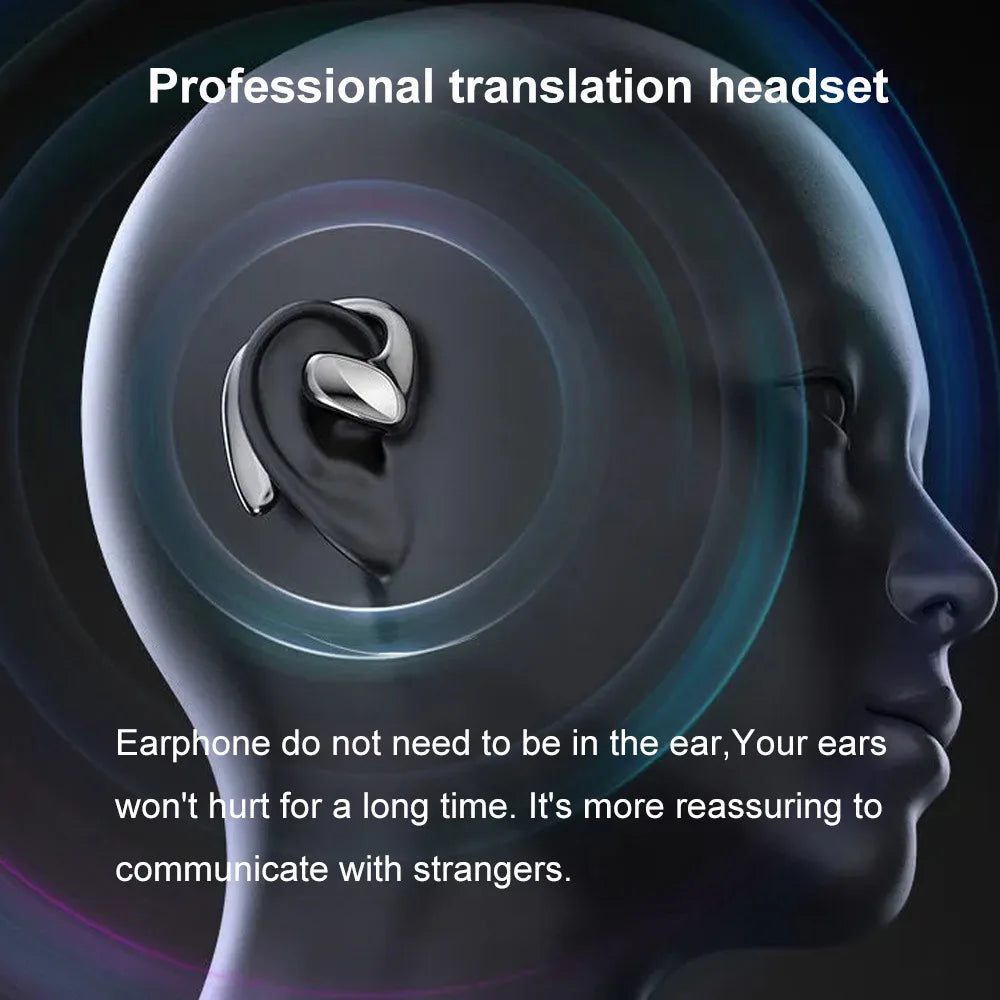 Wireless Translator Earbuds – 144 Languages, Bluetooth 5.1