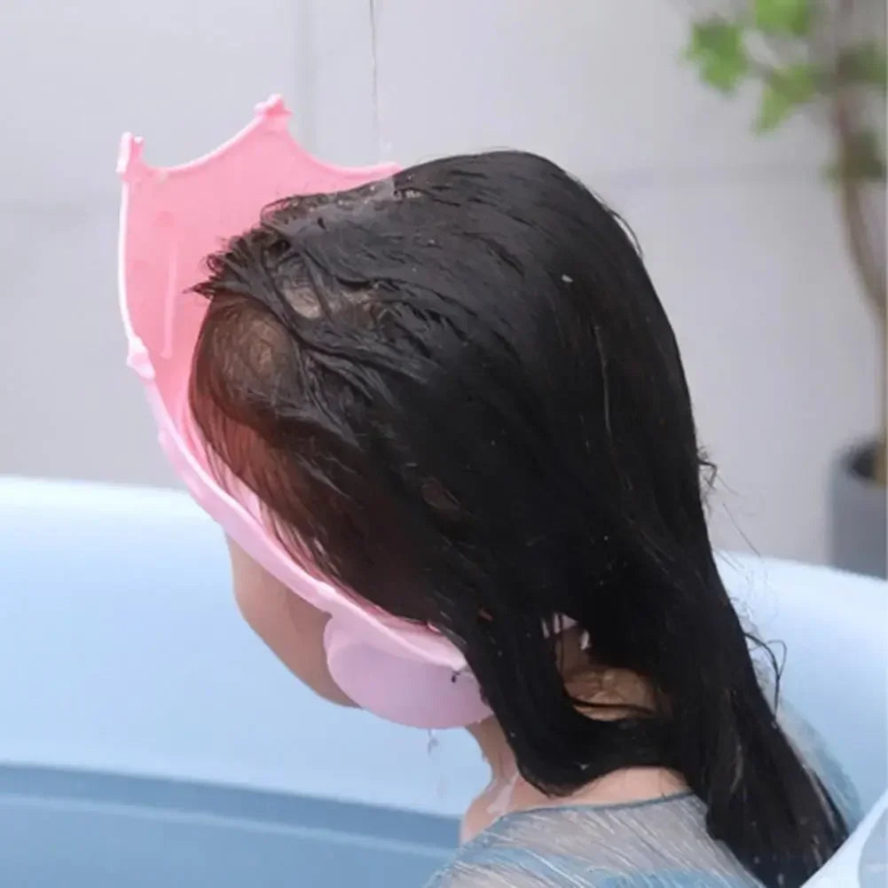 Bonnet de douche ajustable pour bébé – Doux pour le lavage des cheveux et la protection des oreilles des enfants