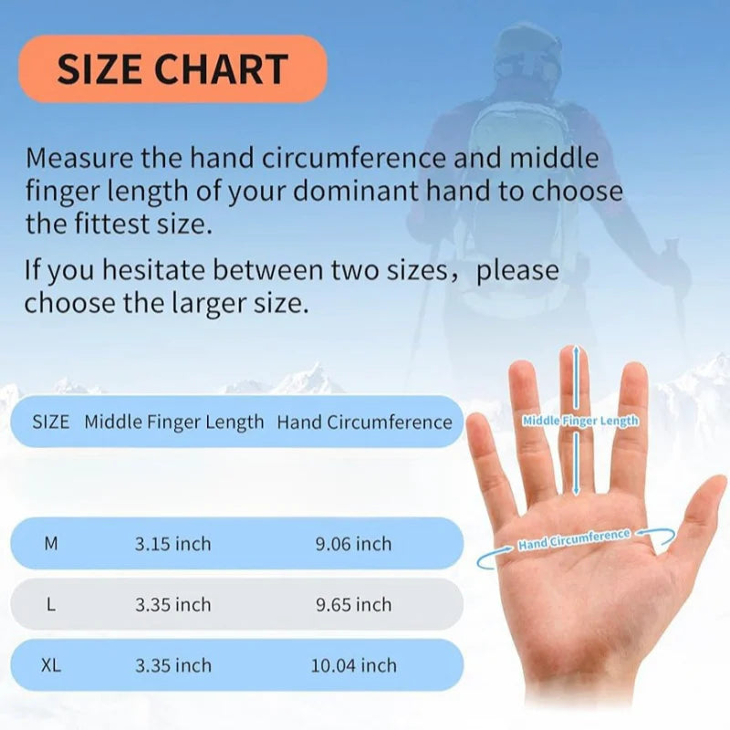 Unisex Winter Thermal Gloves with Touchscreen Warm Fleece