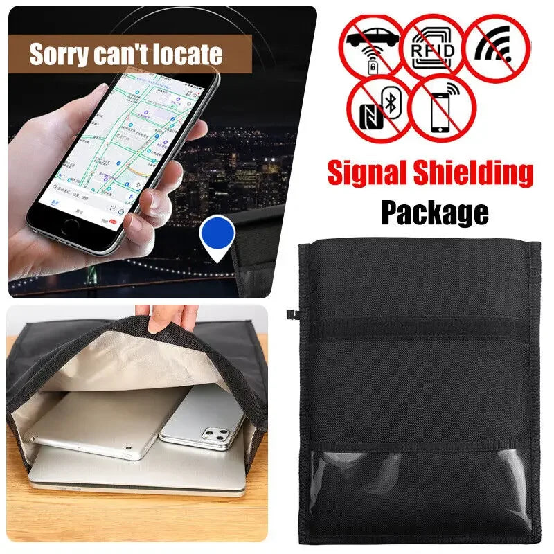 RFID & Signal Blocking Faraday Bag – EMF Privacy Protection