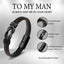 Leather Knot Bracelet for Men – Stainless Steel Infinity