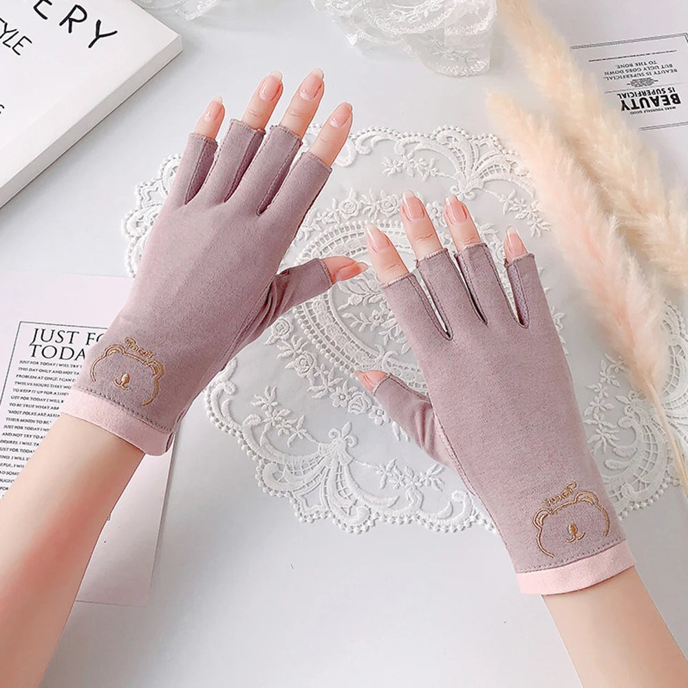 Nail Gloves – Anti-UV Breathable Manicure Fingerless Gloves
