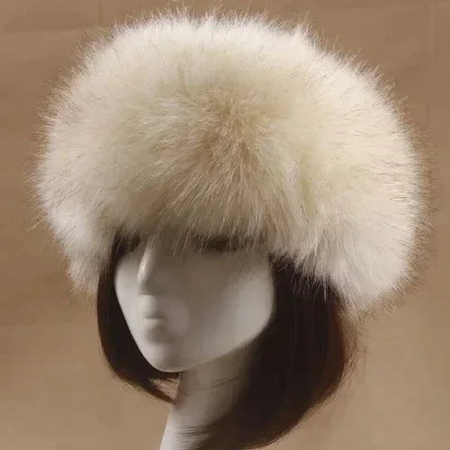 Fluffy Faux Fur Winter Headband – Earwarmer  Cold Weather