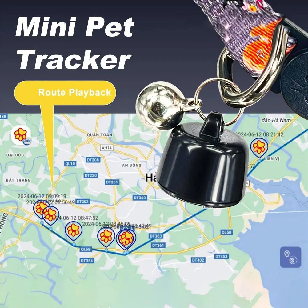 Mini traceur GPS pour animaux de compagnie – Suivi sans fil en direct pour chiens et chats