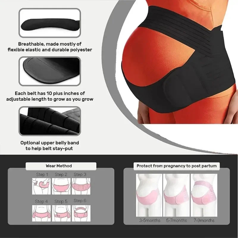 Adjustable Pregnancy Belt – Maternity Support for Back