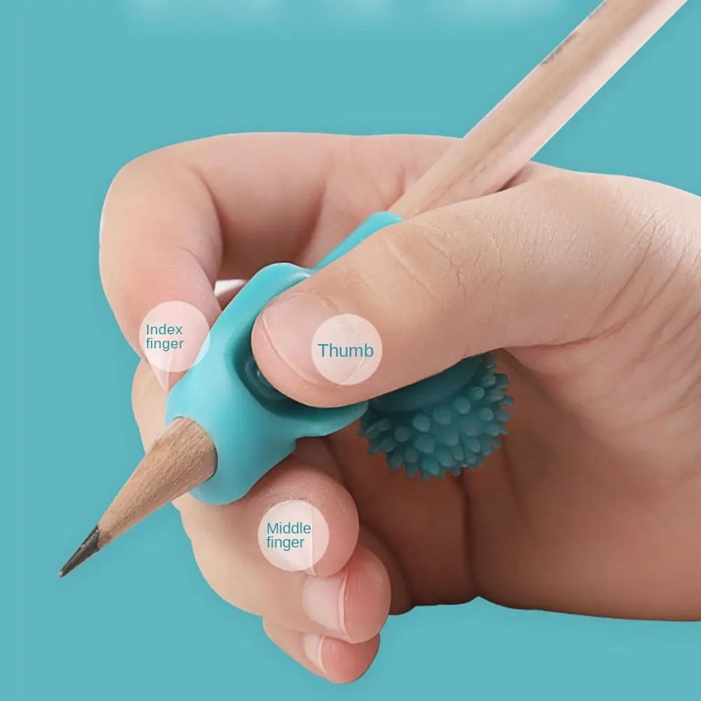 4-Pack Silicone Pen Holders – Writing Grip Aid for Kids