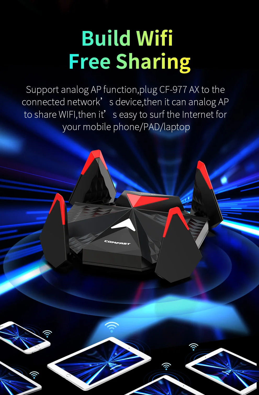 AX5400 WiFi 6 USB Adapter – 5374Mbps Wireless Receiver