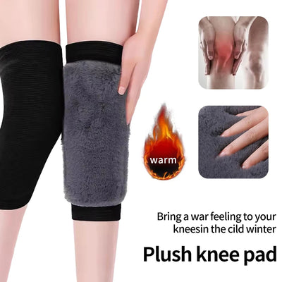 Winter Wool Knee Pads – Thick Warm Elastic Knee Sleeves