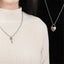 Set van twee kettingen – hangers met liefdesslot en sleutel