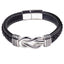 Bracelet for Son – Stainless Steel & Leather, Adjustable