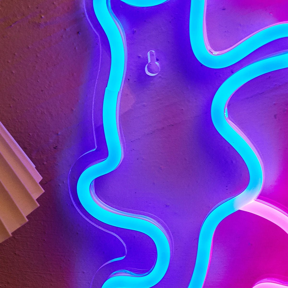 LED-neonbord met kattenprint – USB 3D-nachtlampje