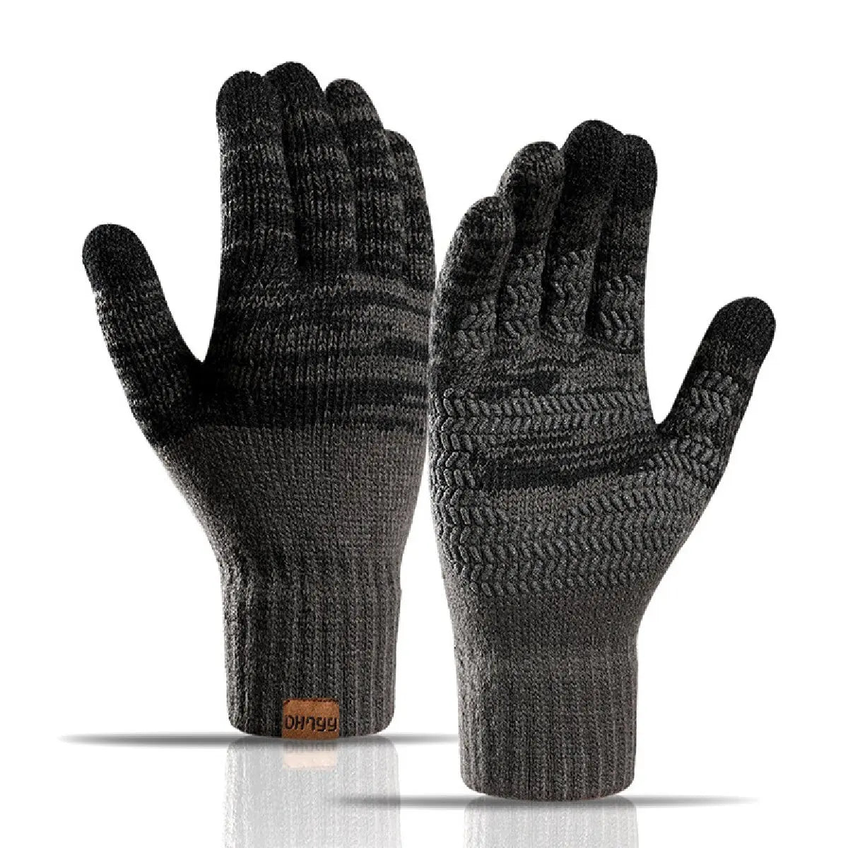 Warm Knitted Gloves – Solid Color Business Gloves