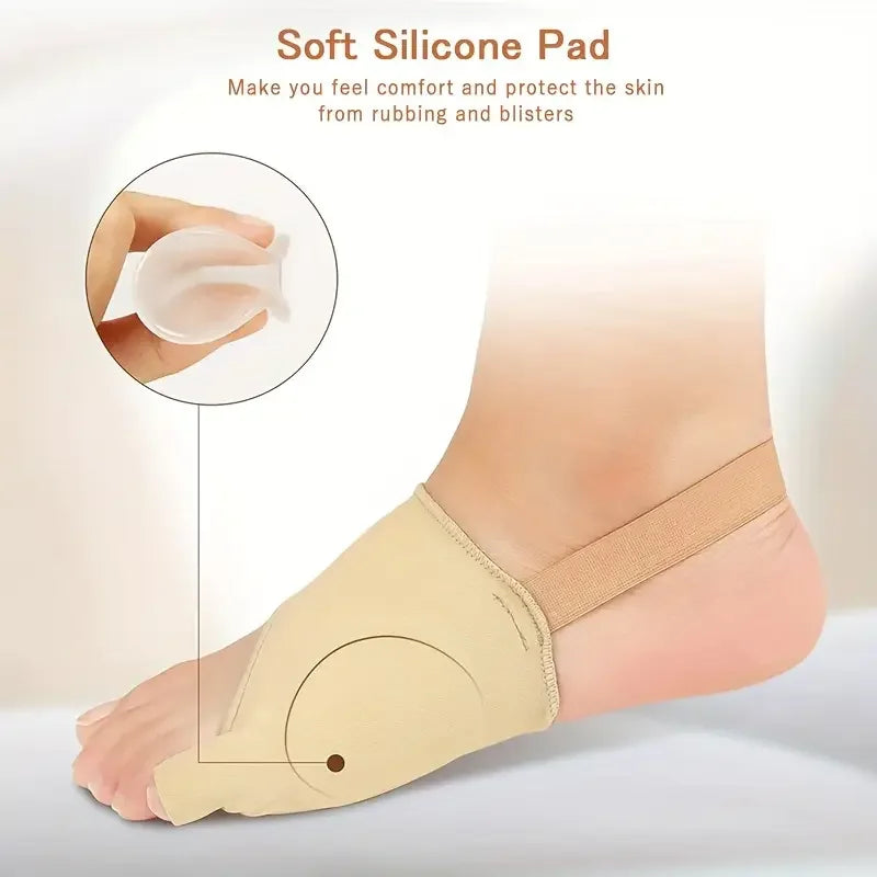Toe Alignment Corrector – Silicone Gel Separators  Anti-Slip Strap