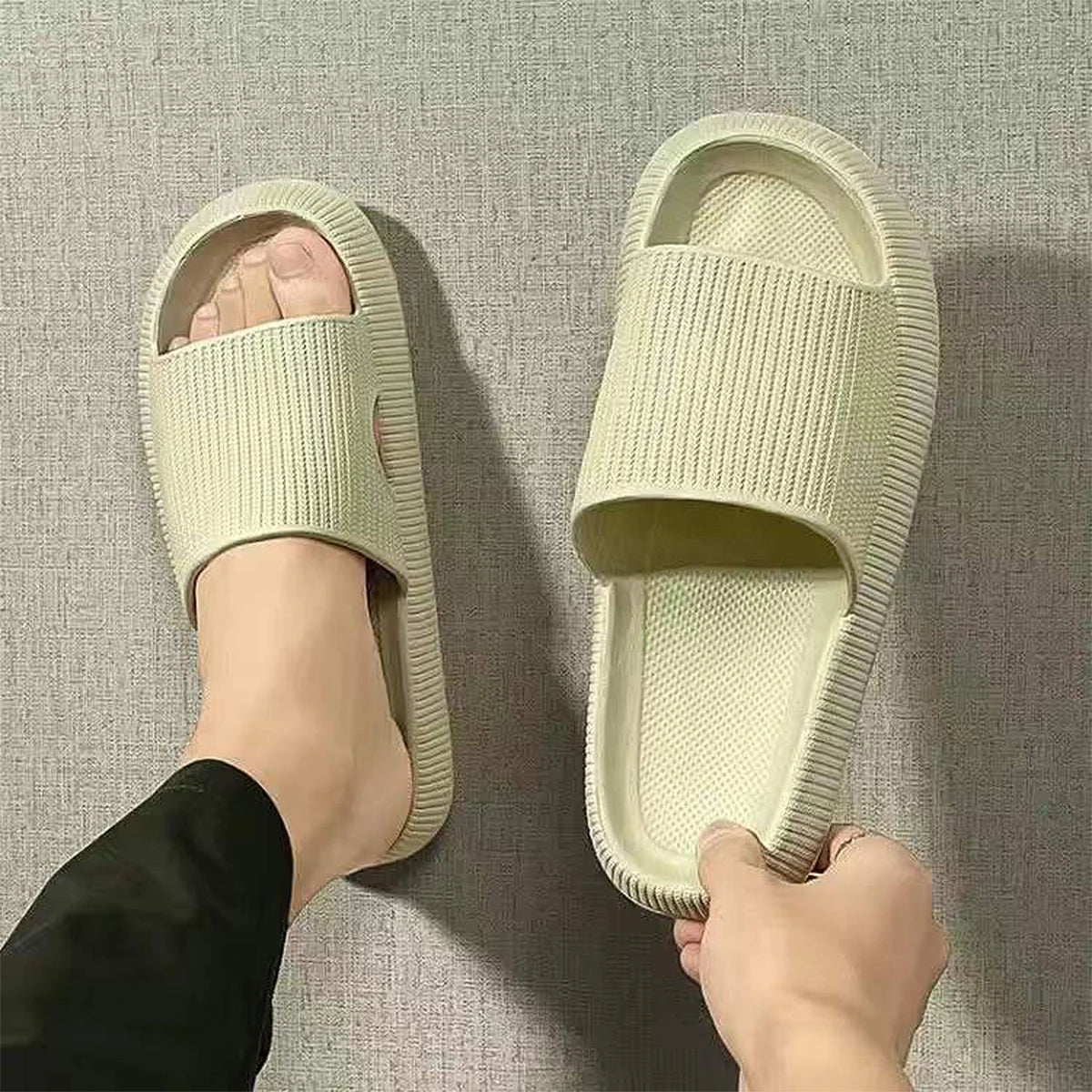 Soft EVA Slippers “Step-On” Comfort with Non-Slip Sole