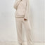 Plush Hooded Sweatshirt & Pants Winter Set Warm Casual
