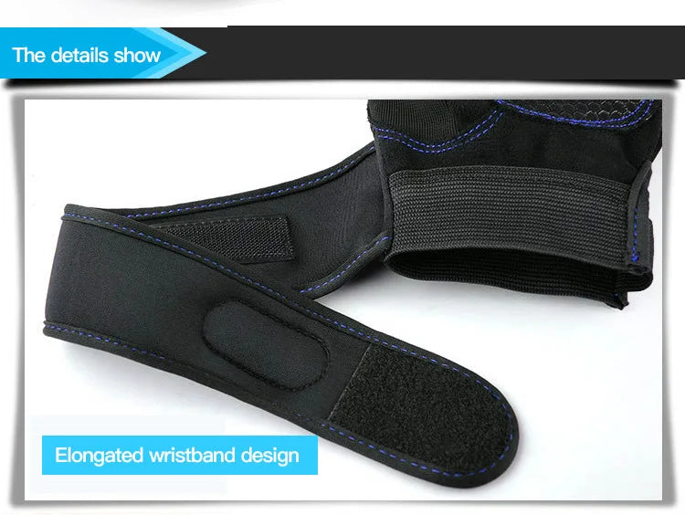 Fingerless Gym Gloves with Wrist Support –  Training Gloves