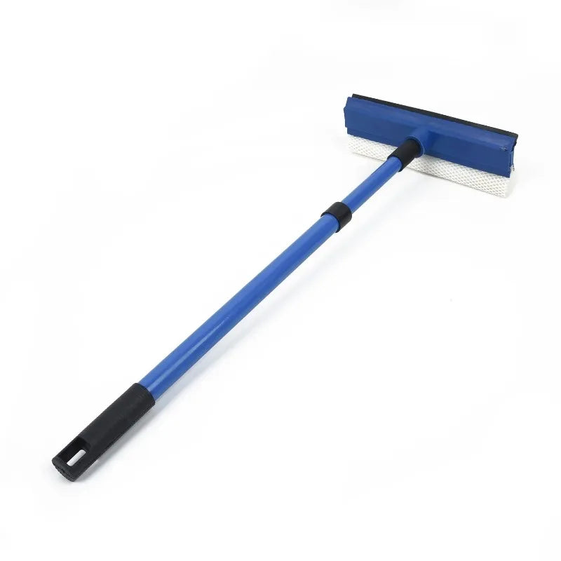 Nettoyeur de vitres télescopique 2 en 1 - Raclette et brosse éponge