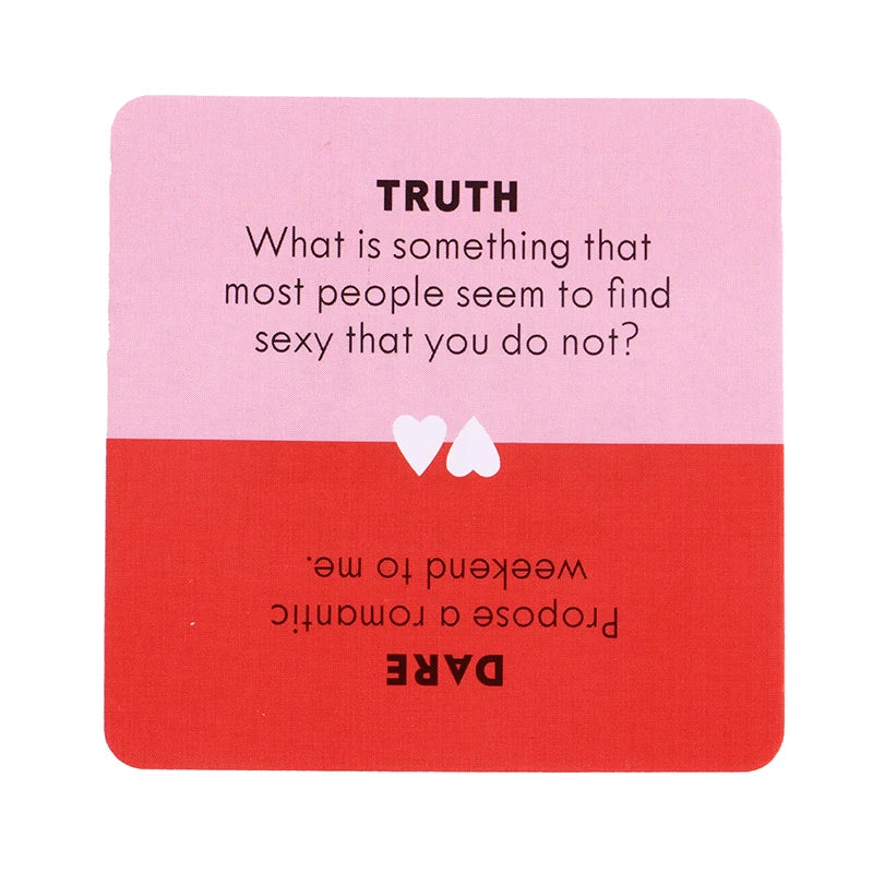 51 Truth or Dare Cards for Couples – Sexy English Version