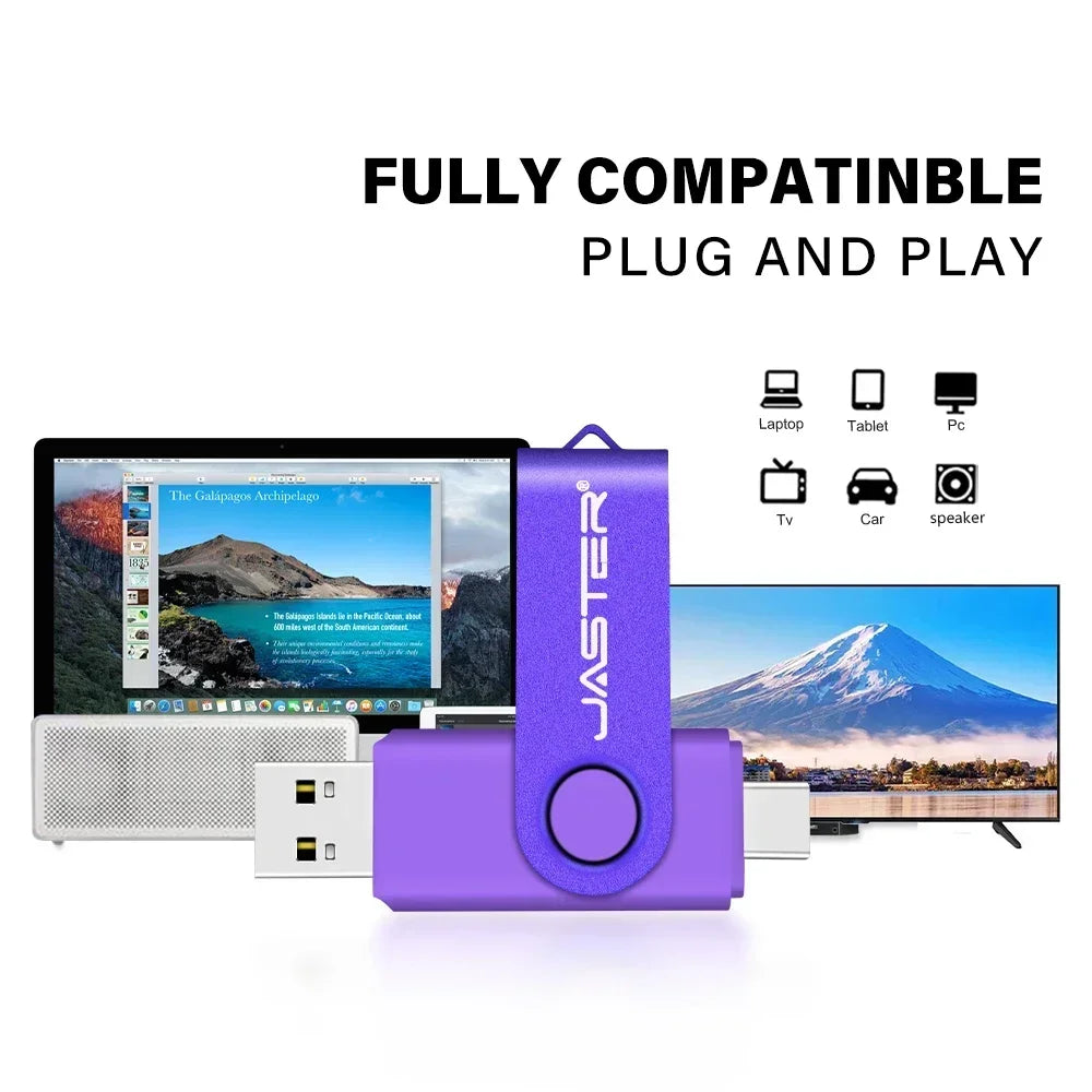 3-in-1 USB Flash Drive 128GB –USB 3.0, Type-C & Micro USB