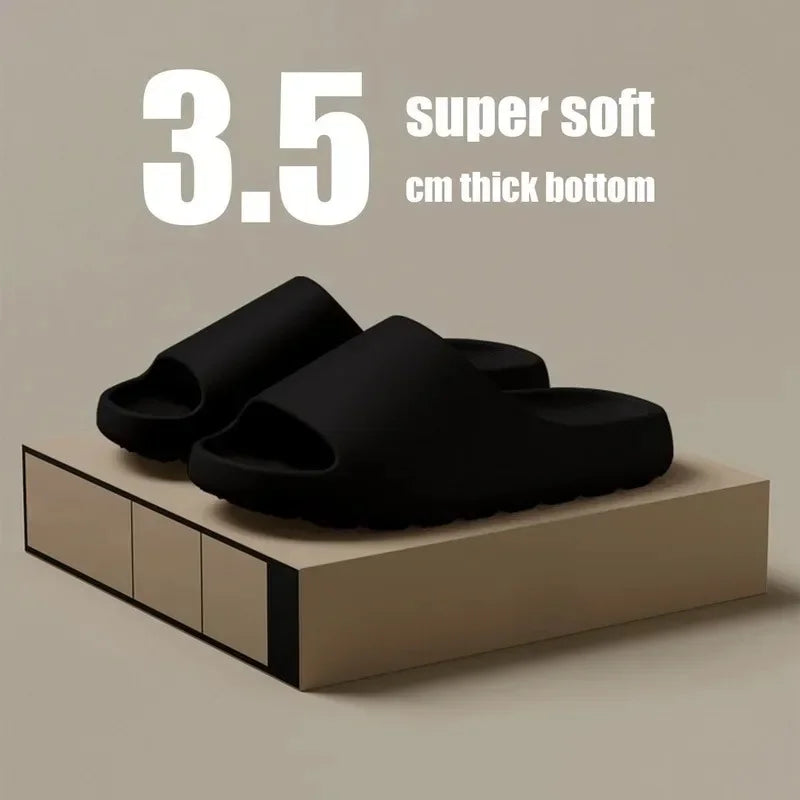 Thick-Soled Coconut Cloud Slippers – Soft Summer Sandals