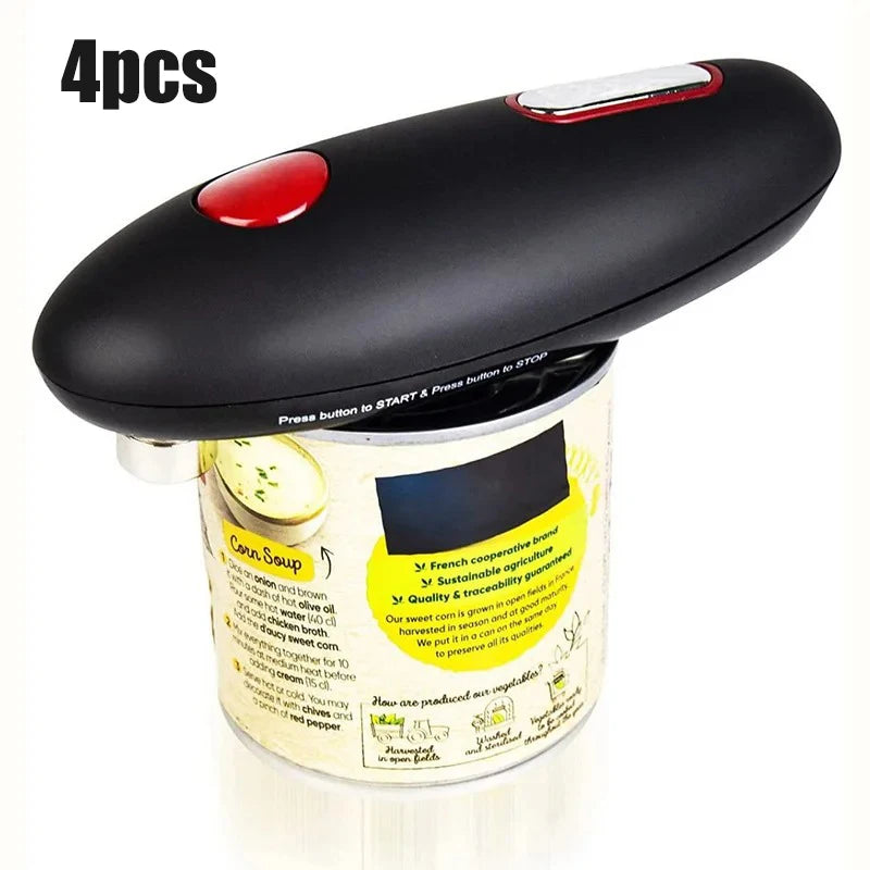 Automatic Electric Can & Jar Opener – Hands-Free Kitchen