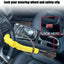 Universal Steering Wheel Lock with Seatbelt Anti-Theft System