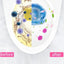 Lot de 6 gels nettoyants pour toilettes au parfum floral – Désinfectant et désodorisant