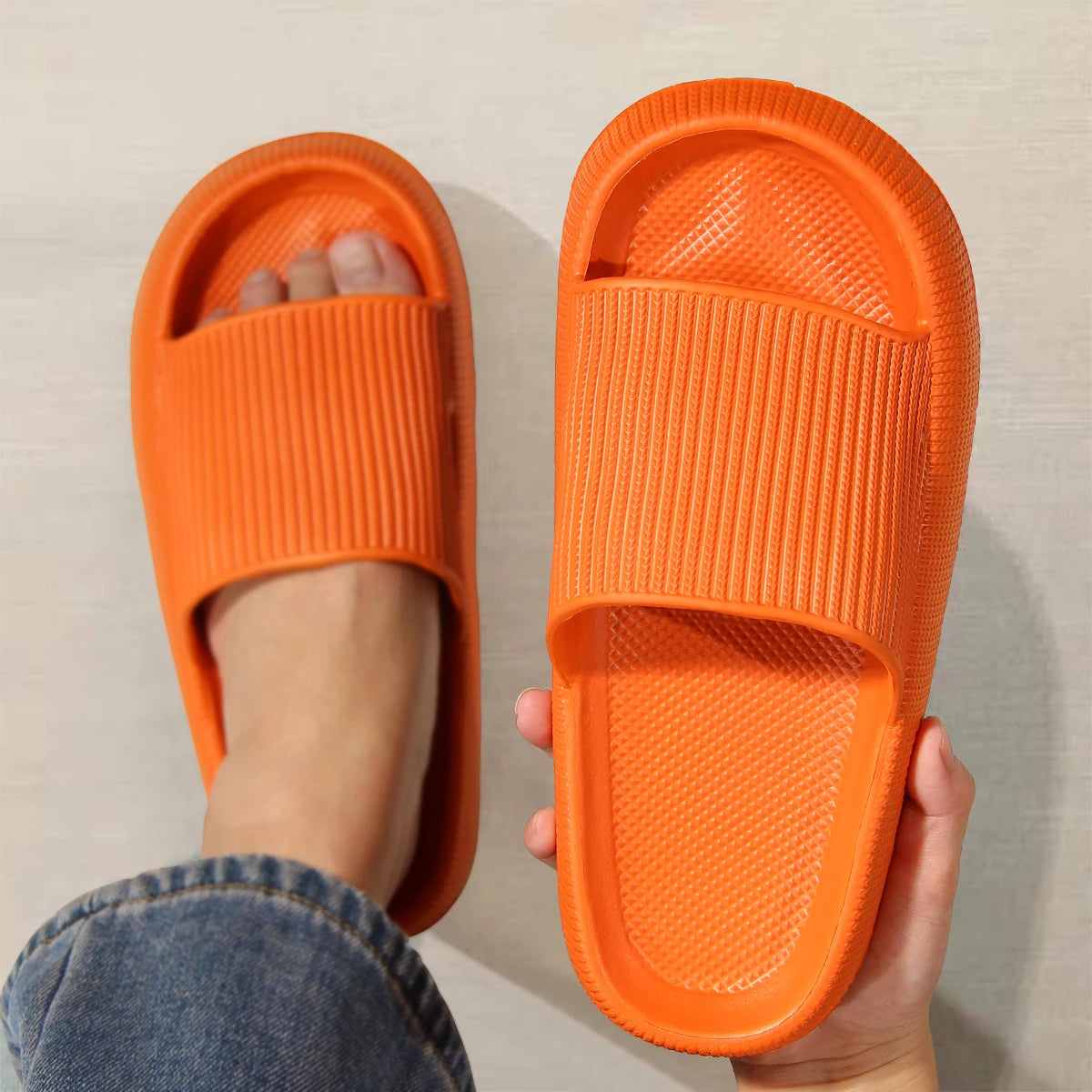 Soft EVA Slippers “Step-On” Comfort with Non-Slip Sole