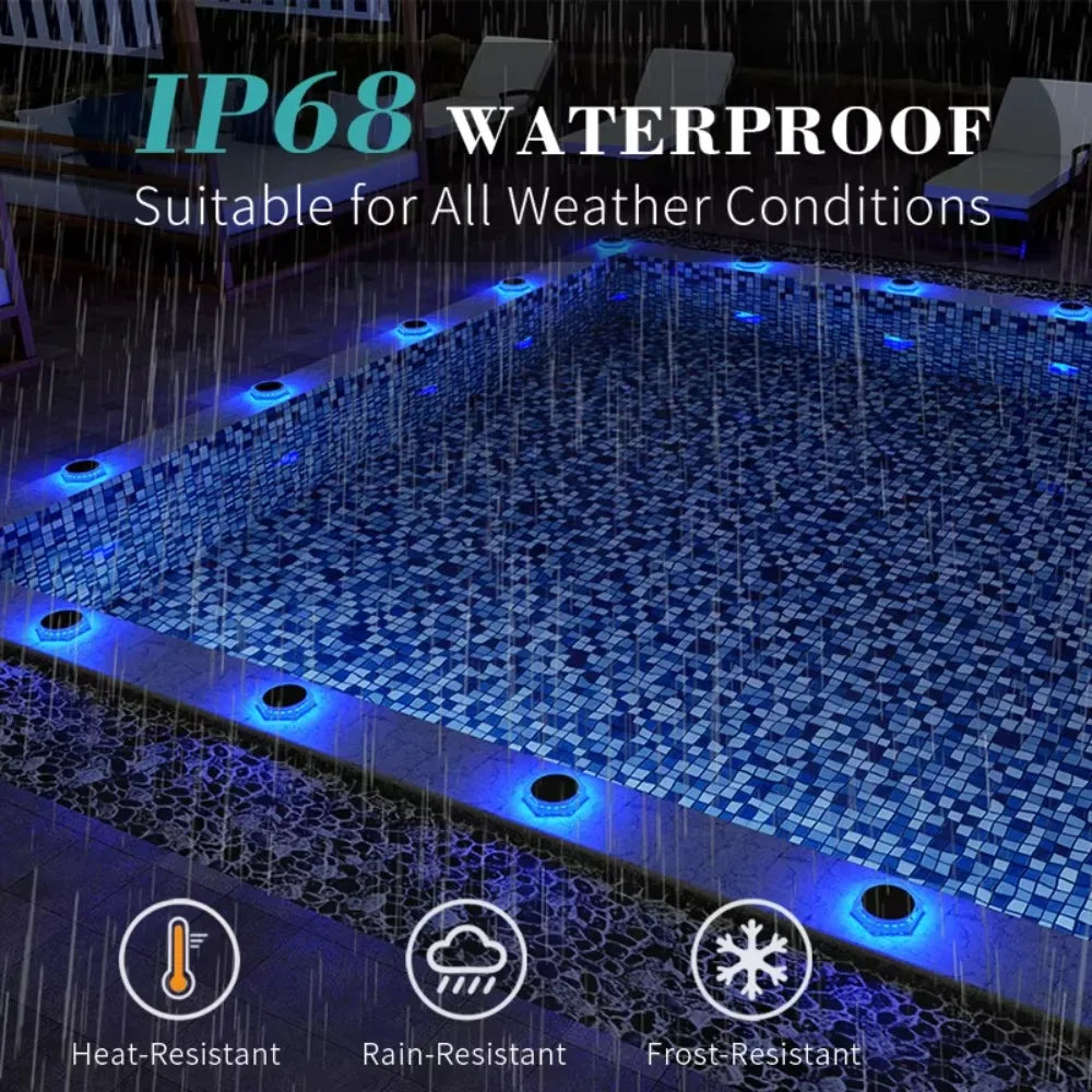 Solar Stair & Path Light – Waterproof IP68 LED Luxery Garden Balcony Realm