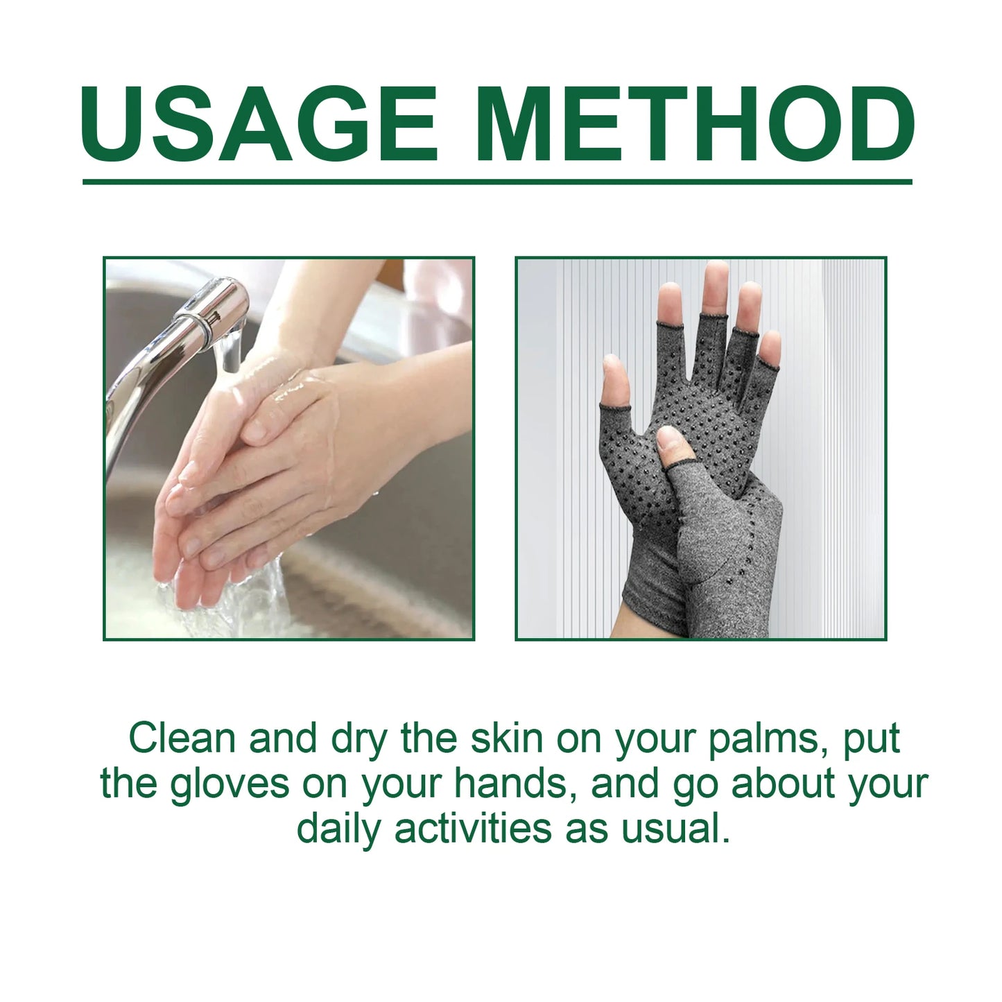 Gants de compression pour soulager les douleurs arthritiques