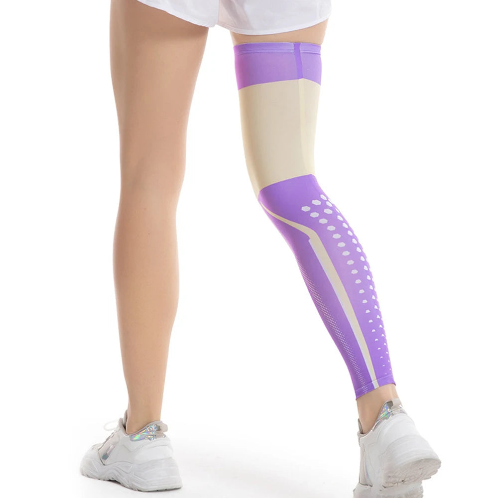 Full-Length Compression Leg Sleeve – Sports Support Sock