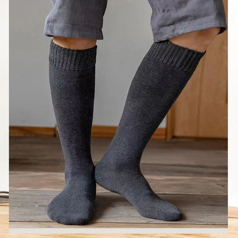 Winter Wool Knee-High Socks – Thermal Compression