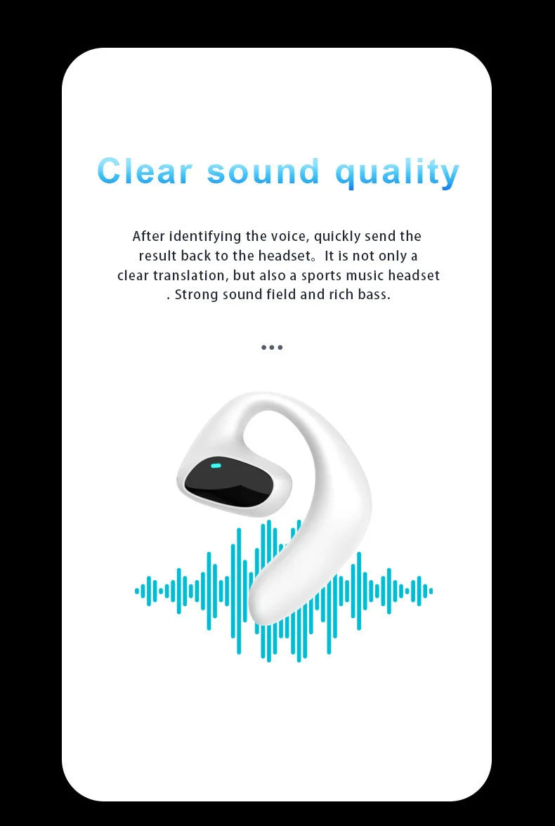 Wireless Translator Earbuds – 144 Languages, Bluetooth 5.1