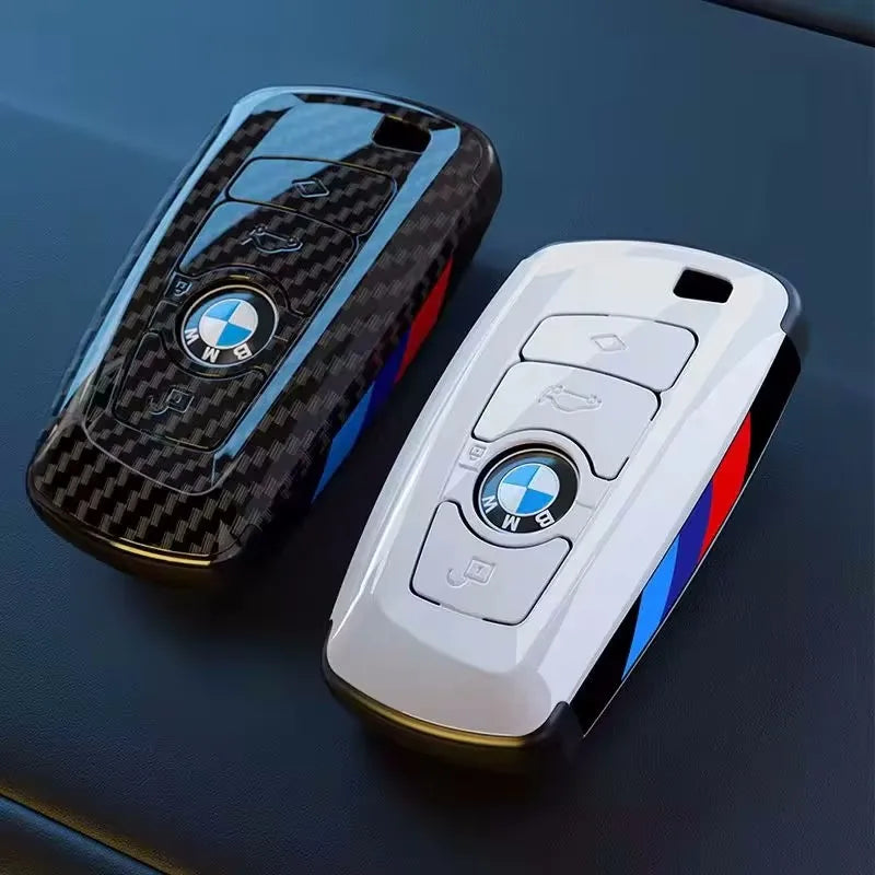 Carbon ABS Car Key Cover – Protective BMW Key Shell