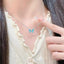 Collier pendentif papillon lumineux pour femme – Bijou cadeau
