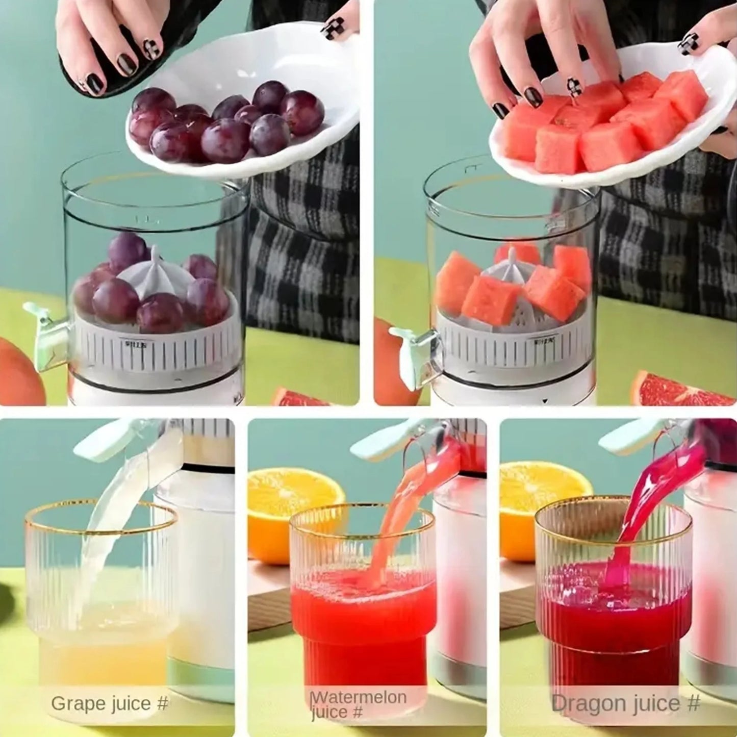 Wireless Electric Citrus Juicer Portable Juice Maker