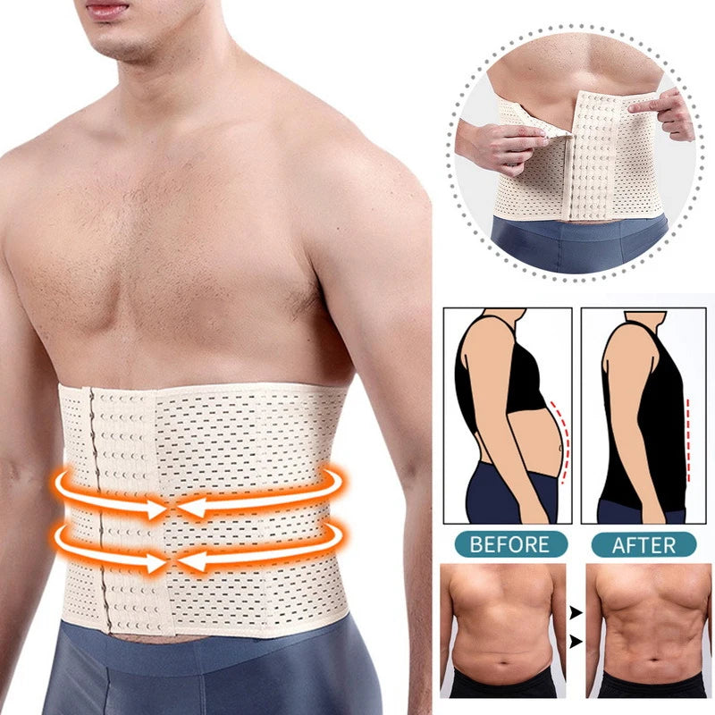 Men’s Waist Trainer Belt – Slimming Body Shaper