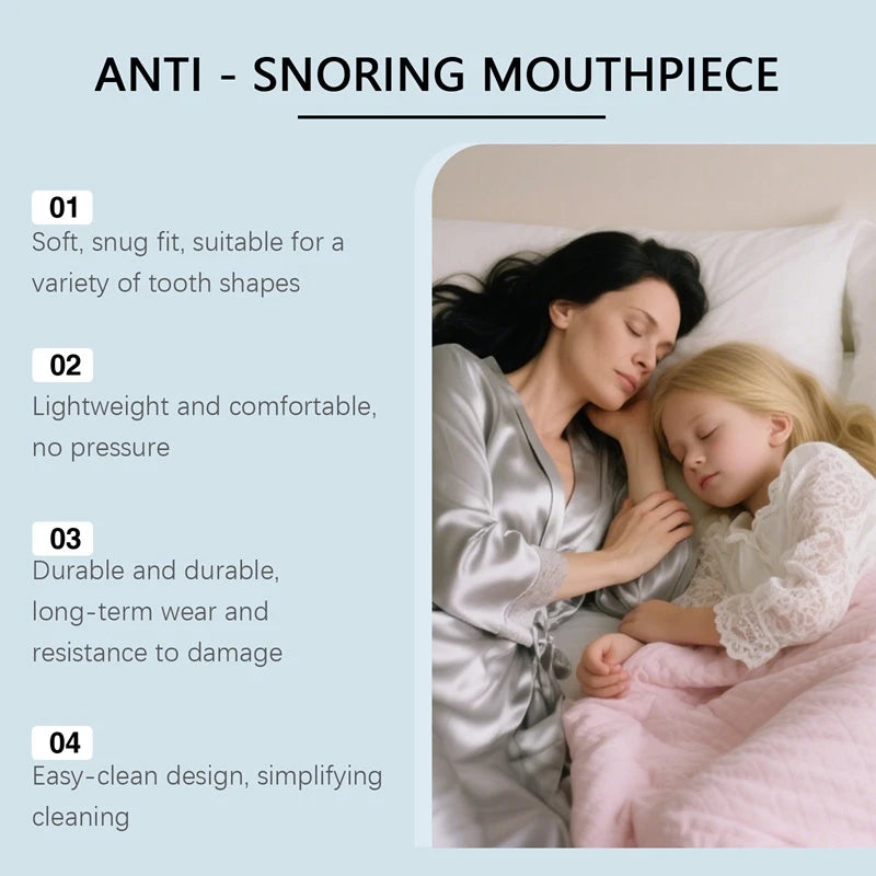 Anti-Snoring Mouth Guard Silicone – Teeth Grinding Protector
