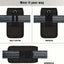 Pochette de ceinture pour téléphone en nylon pour homme avec deux compartiments