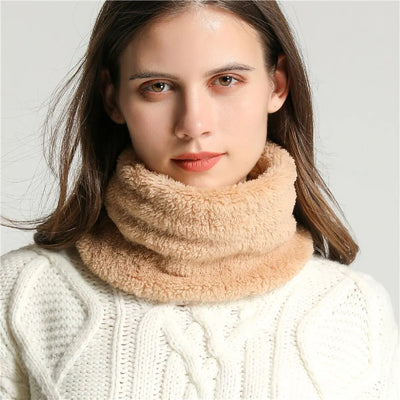 Cashmere Winter Scarf – Thick Plush Neck Warmer & Muffler