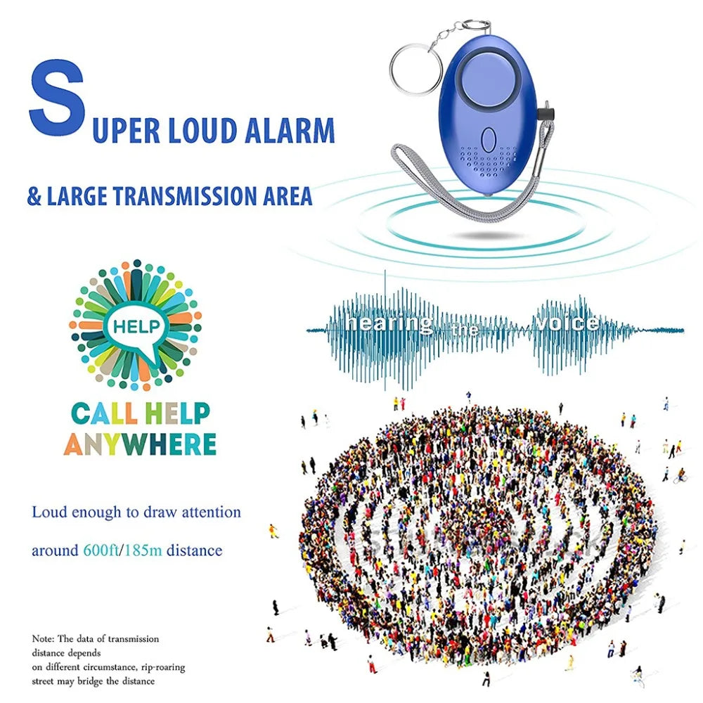 Personal Safety Alarm Keychain – Loud Emergency Alert