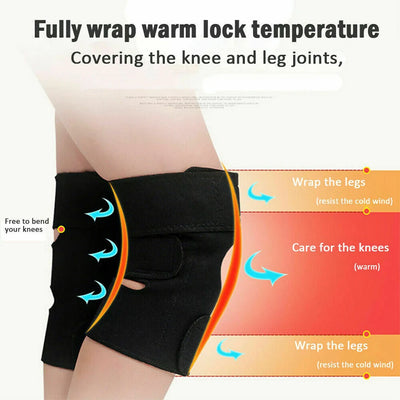 Self-Heating Knee Brace with Tourmaline & Magnetic Therapy