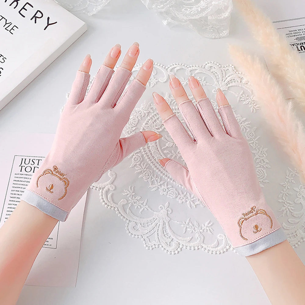 Nail Gloves – Anti-UV Breathable Manicure Fingerless Gloves