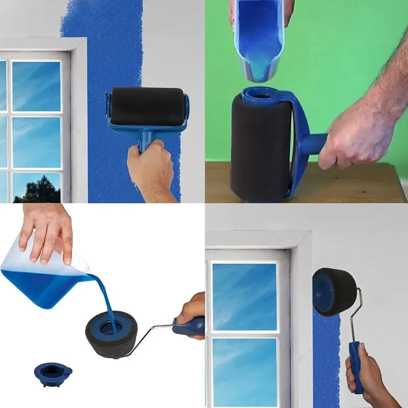 Refillable Paint Roller Set – Drip-Free Wall Painting Tool