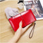 Dames lange portemonnee & clutch met rits – Multi-layer organizer